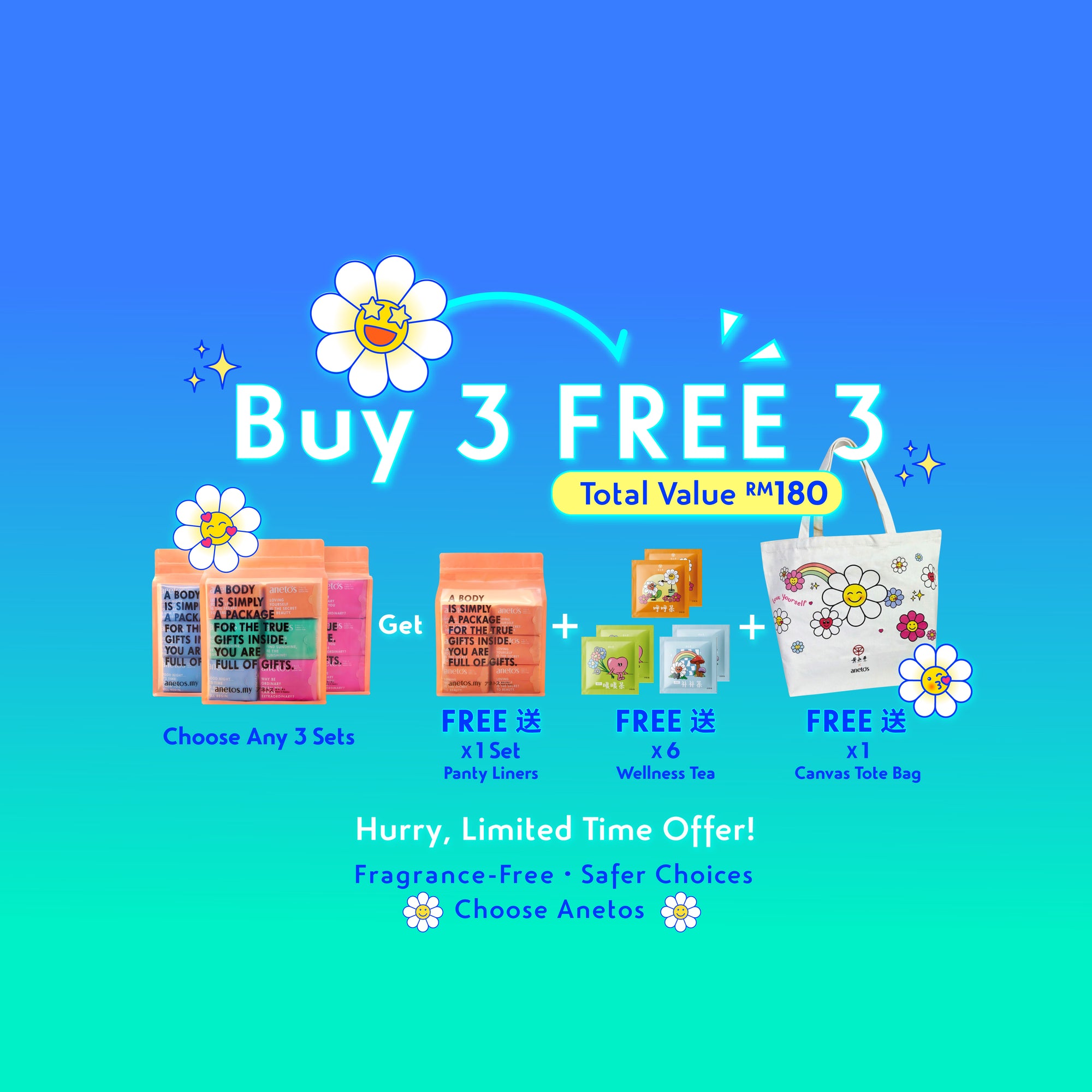 BUY 3 FREE 3 April Super Value Bundle